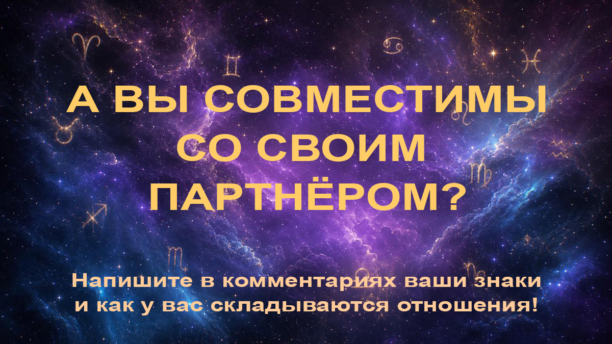 Опрос: А вы совместимы со своим партнёром? Опрос для читателей: совместимость по знакам зодиака, напишите в комментариях ваши знаки и как складываются отношения